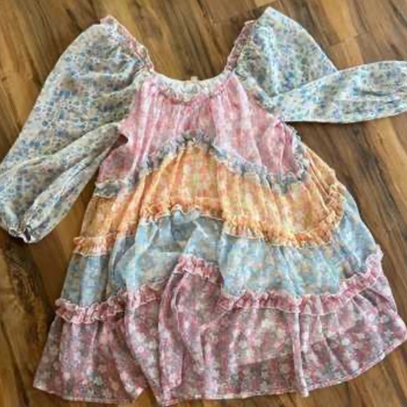 Dresses & Skirts - Floral Multicolor Ruffle Dress